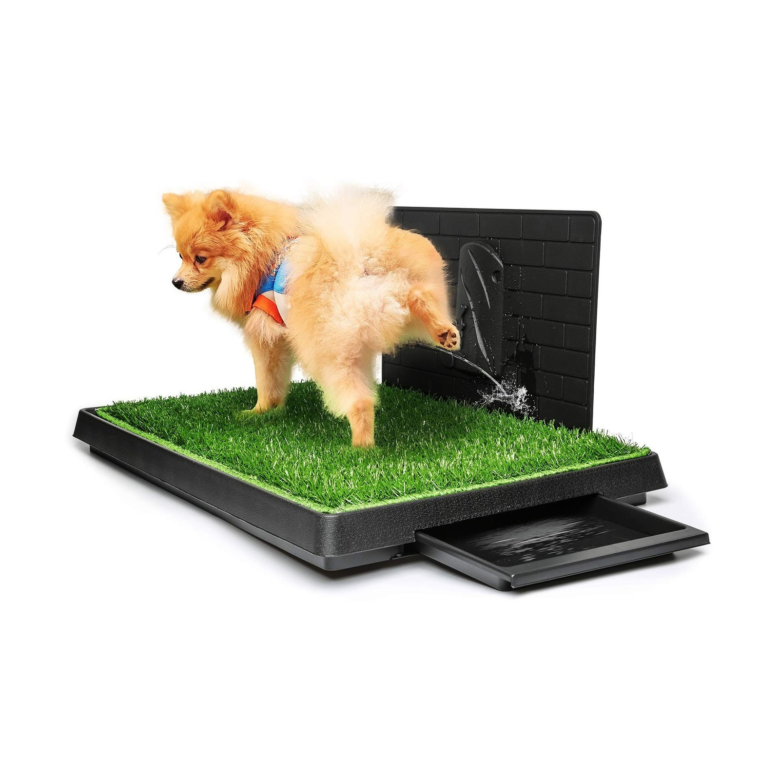 Hompet Dog Grass Pad with Tray Large, Puppy Turf Potty Reusable Training Pads…