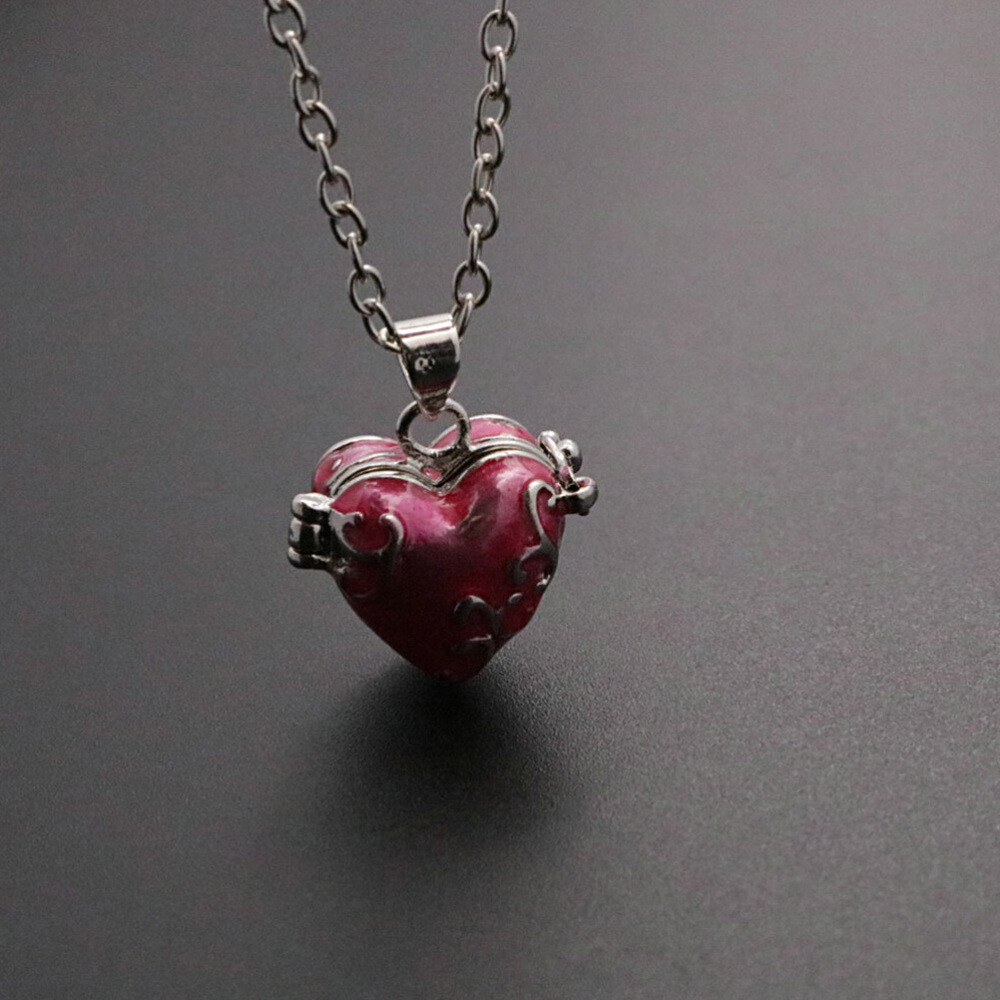 Brass Vintage Heart-shaped Pendant Can Openable Pet Ashes Hair Container