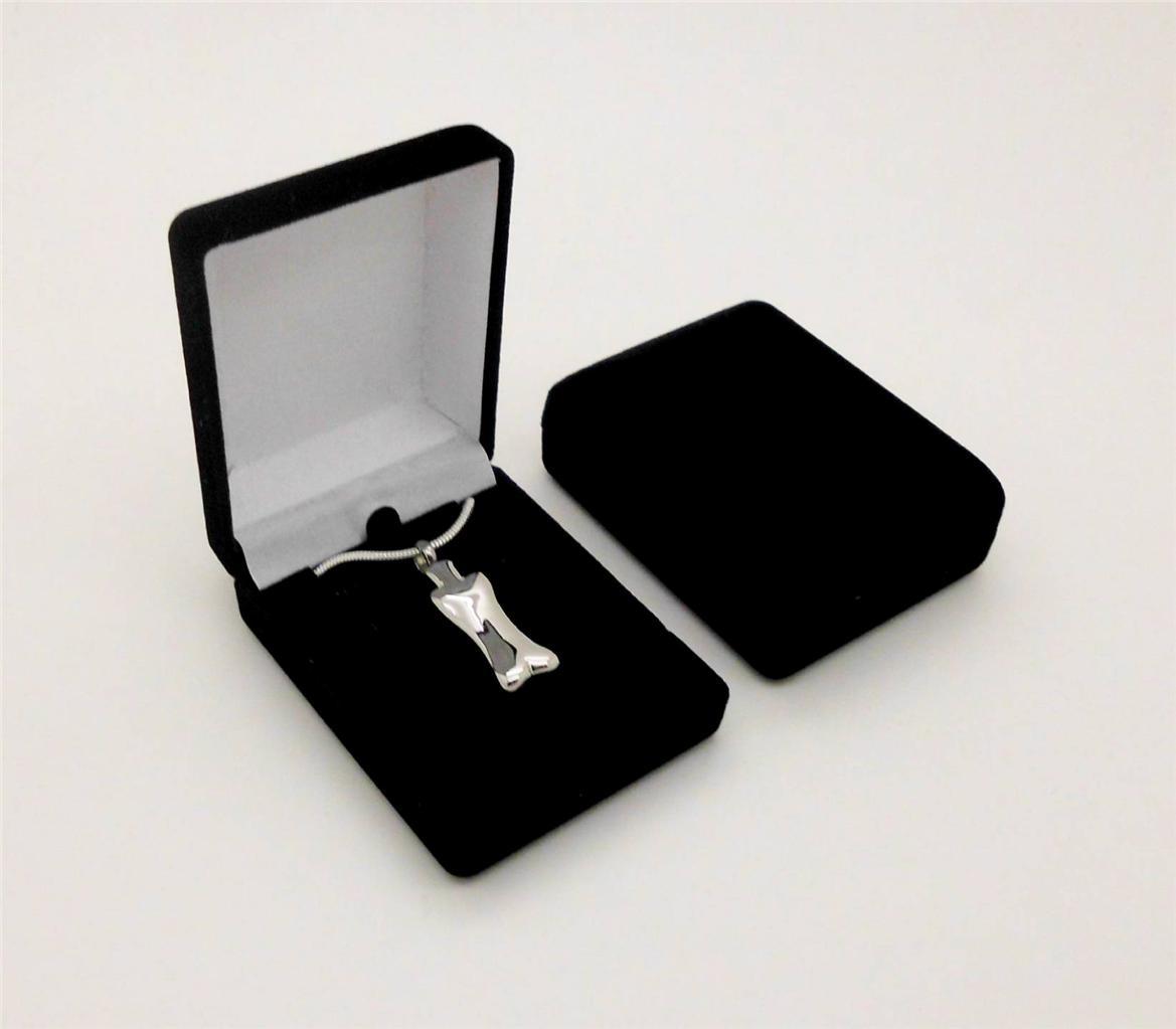 316L Silver Pet Dog Bone Design Memorial Keepsake Cremation Cinerary Urn Pendant