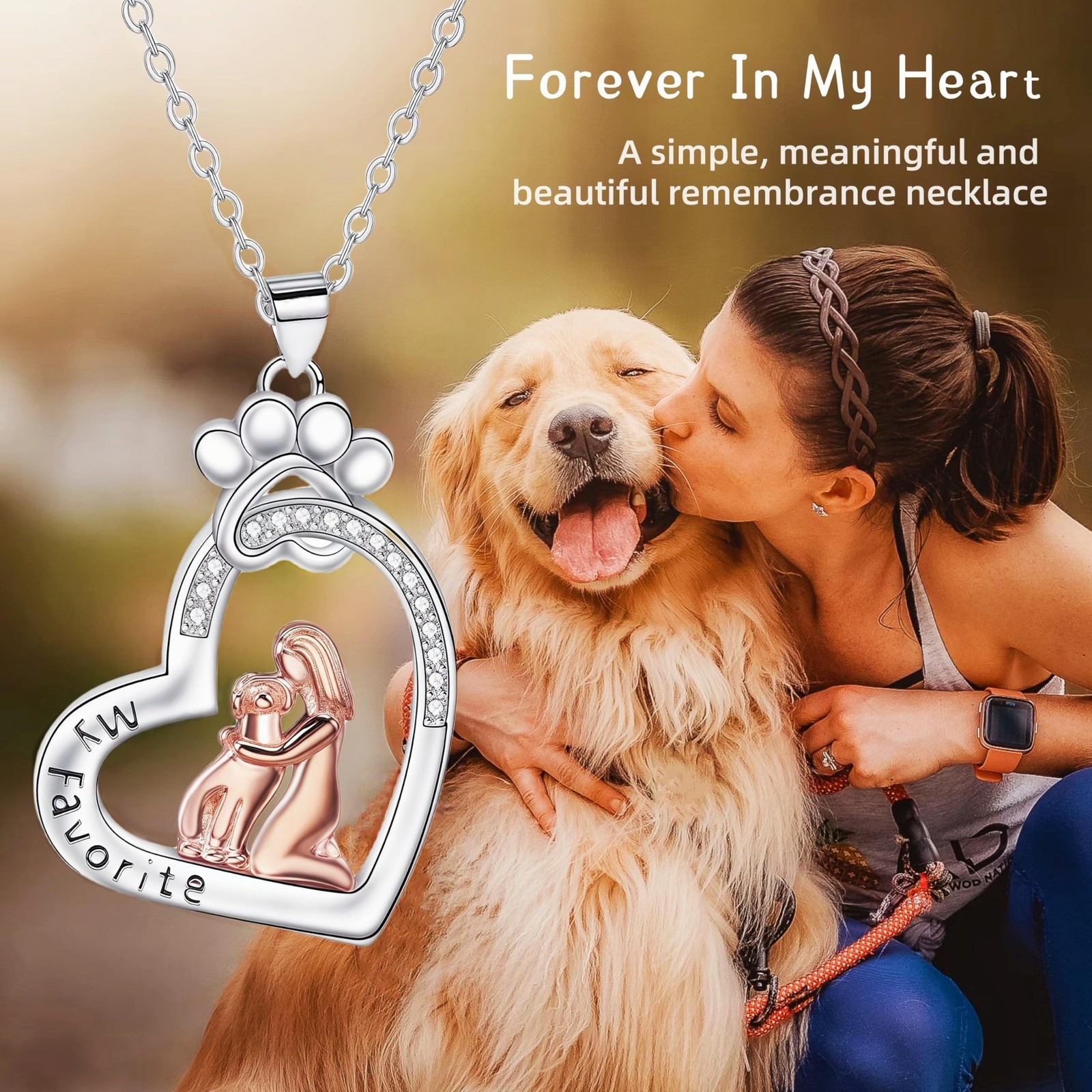 Dog Memorial Gifts Remembrance Necklace: Loss of Dog Sympathy Gift Personaliz…