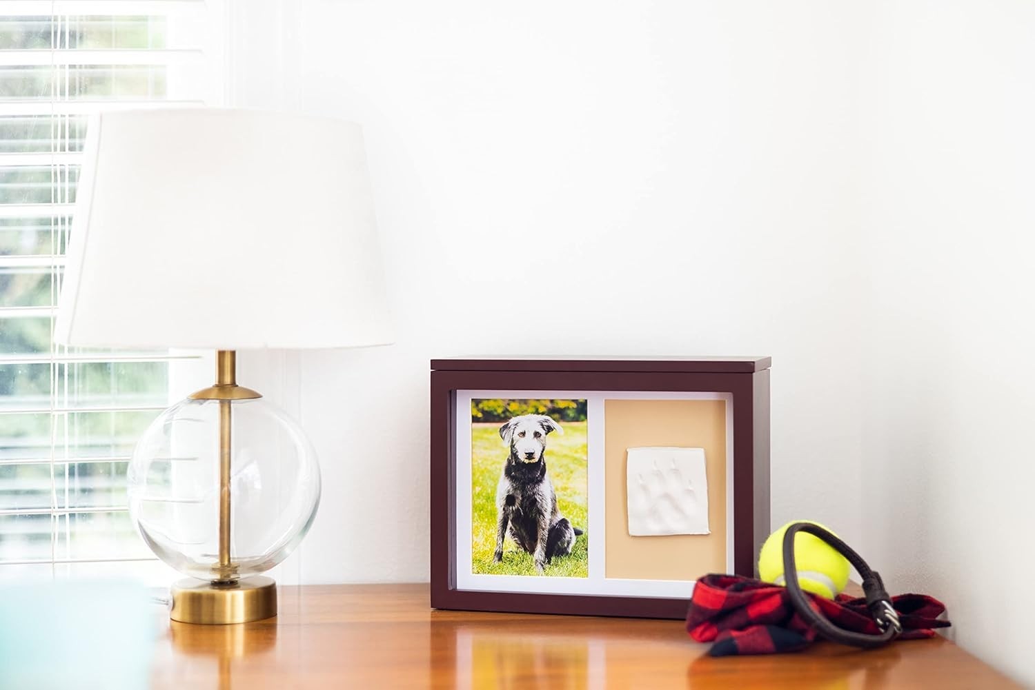 Personalized Paw Print Memory Box for Dogs and Cats – Includes Urn and Clay Kit