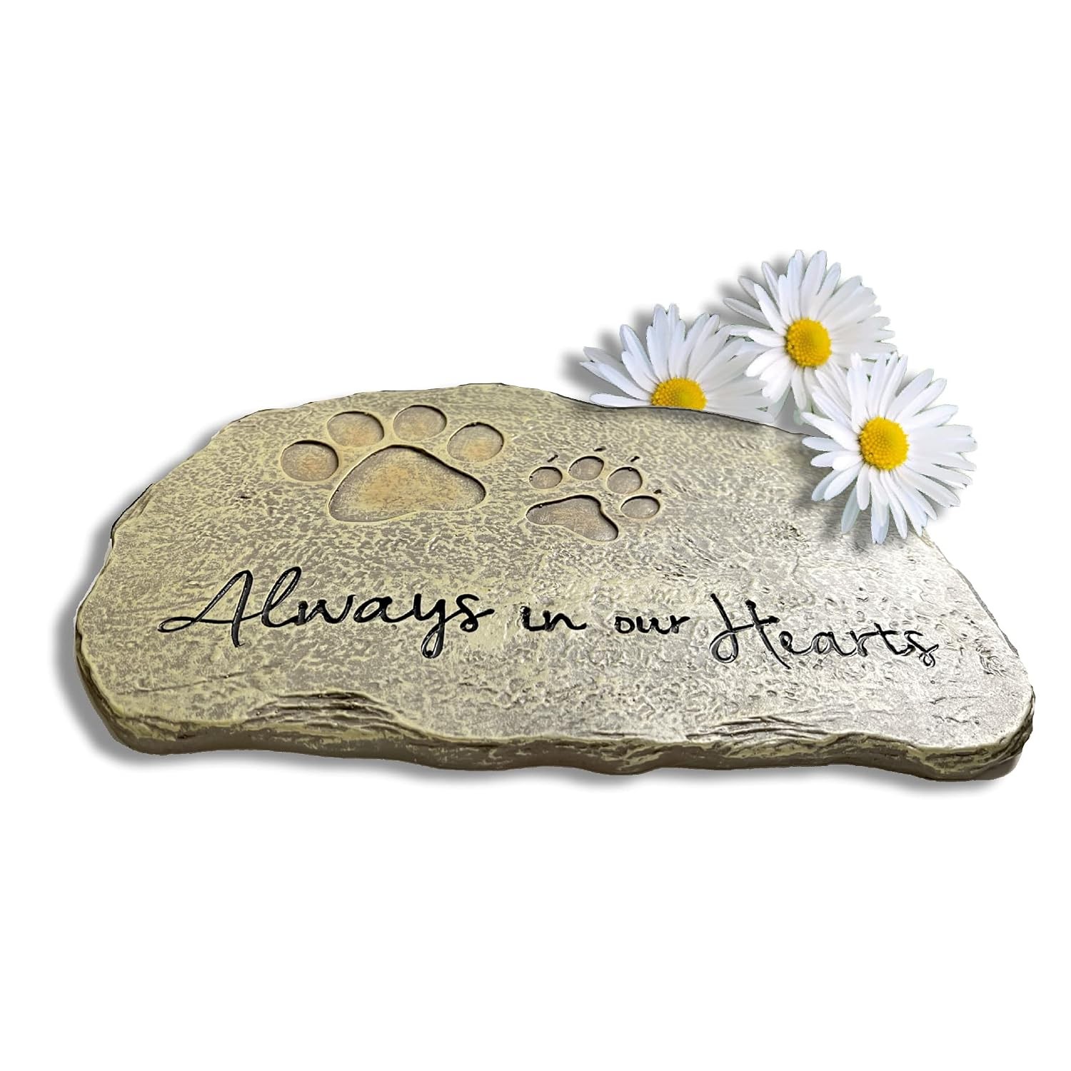 Lily’s Home Pet Memorial Stone – Cat or Dog Grave Marker – Durable Waterproof Ga