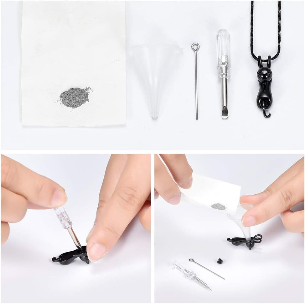 Pet Cremation Jewelry for Ashes Memorial Ash Jewelry Keepsake Cat Urn Pendants f