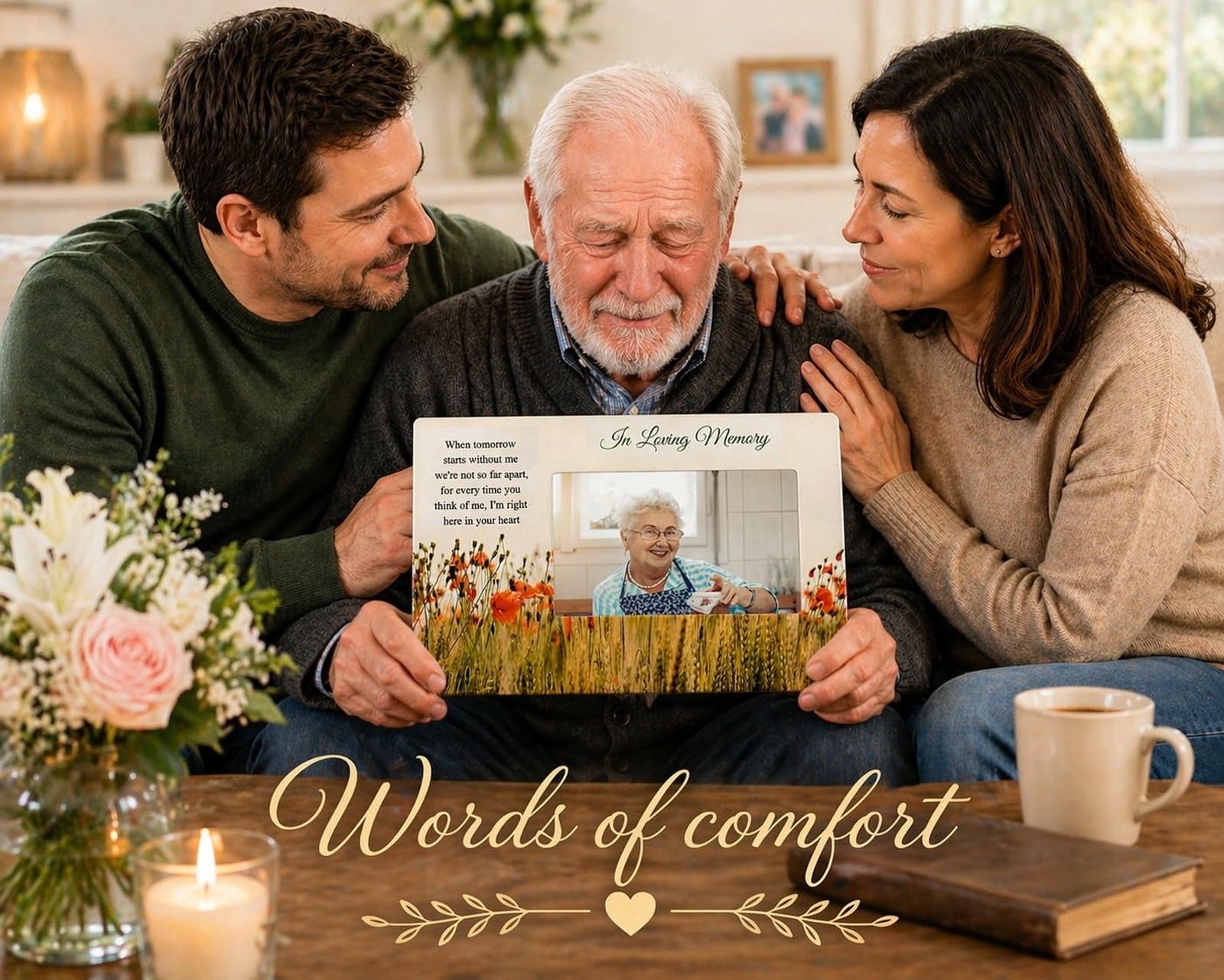 BANBERRY DESIGNS Memorial Picture Frame 4×6 – “When Tomorrow Starts