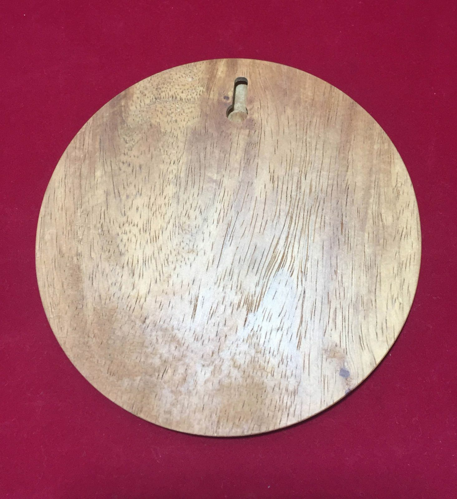 Round Shape Pet Memorial Plaque personalised wood for outdoor use