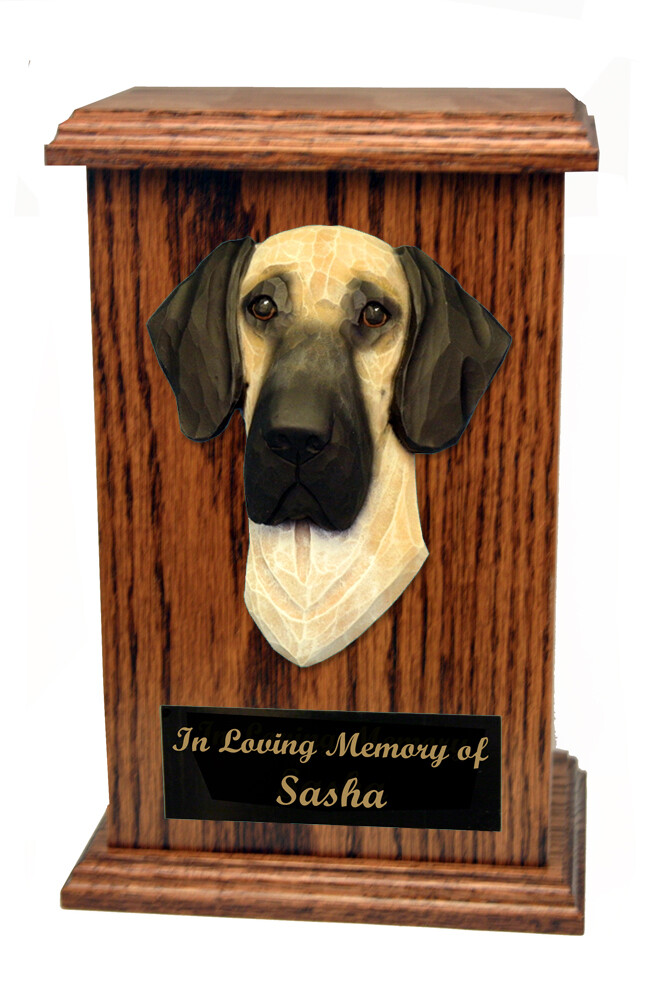 Great Dane Natural Memorial Urn