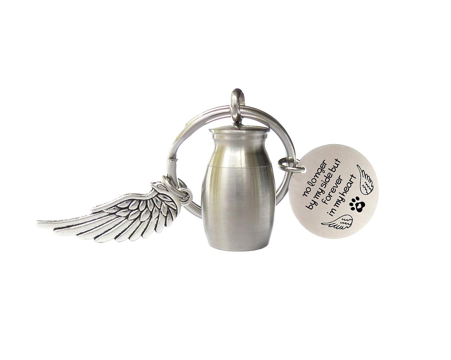 Small Cremation Urn for Pet Ashes Mini Memorial Holder Key Chain Keepsake
