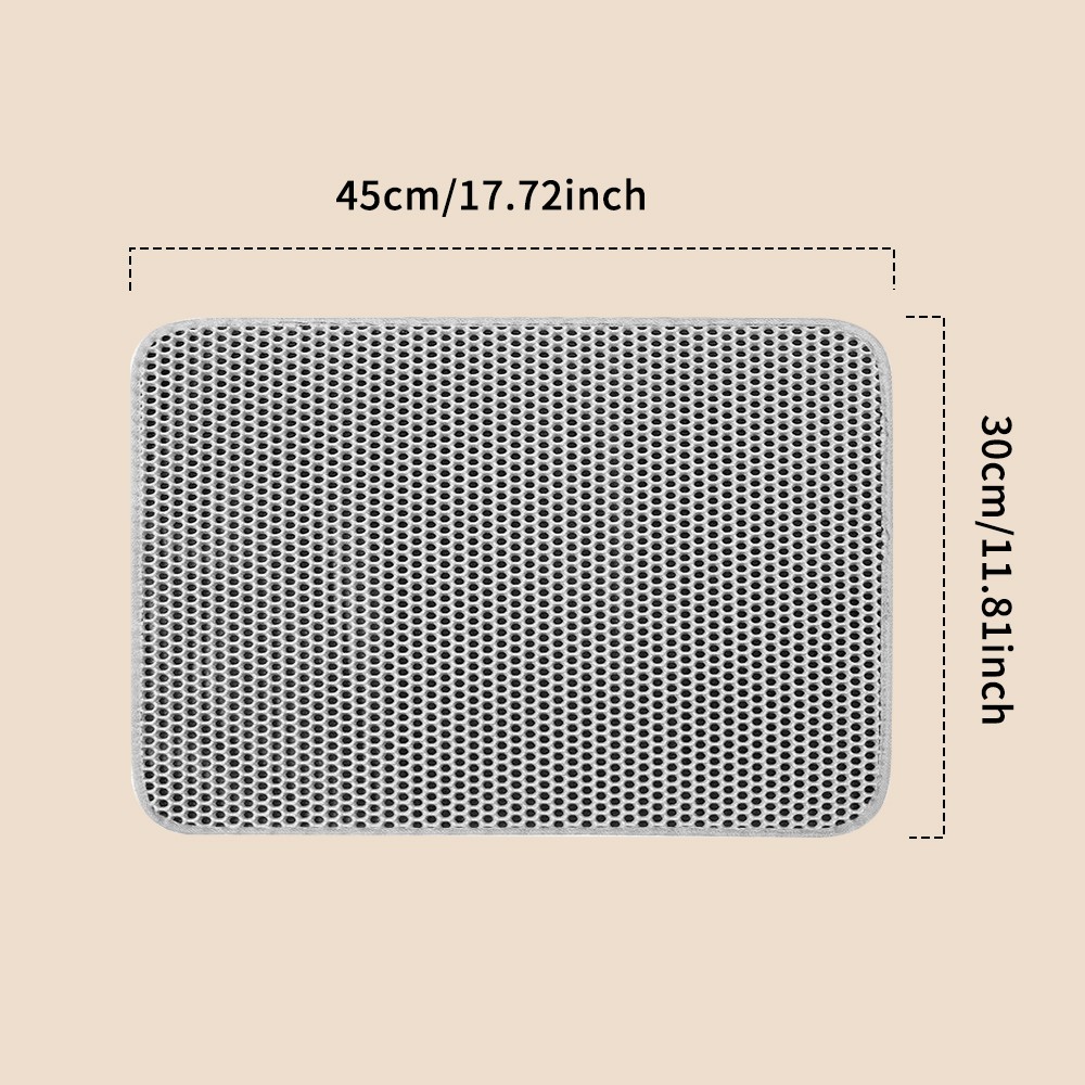 Premium Cat Litter Mat – Leak-Proof Waterproof Base & Non-Slip Backing – Effecti