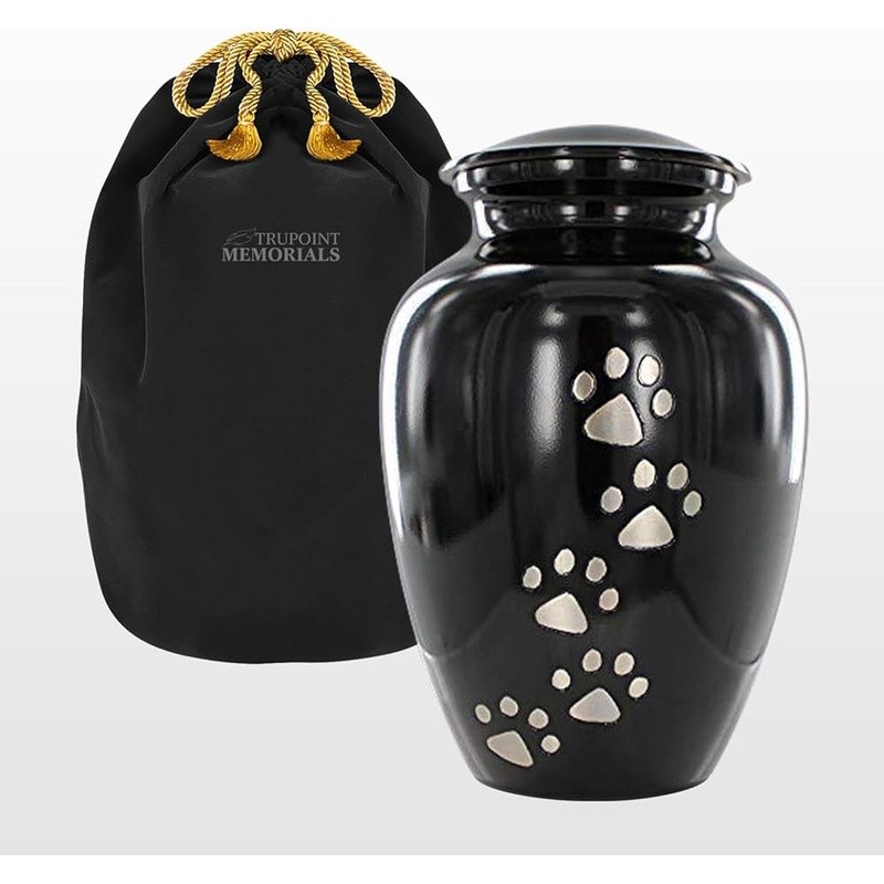 Pet Urn Dog Ashes Metal Keepsake Memorial Lasting Memory Handcrafted Durable New