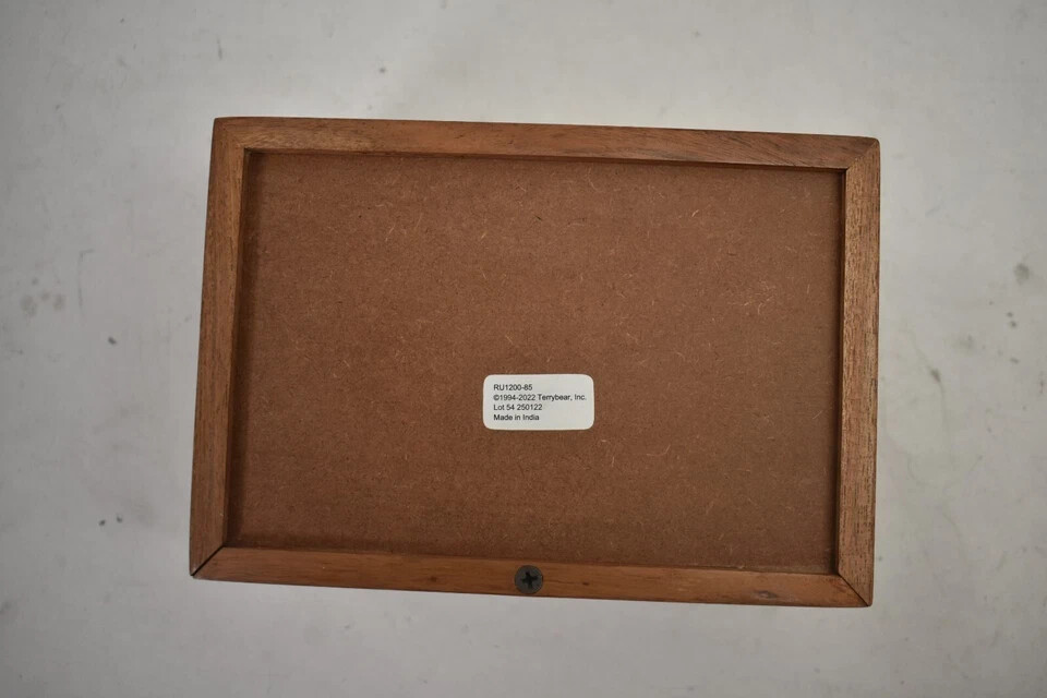 NEW Terrybear Wood Box Pet Urn 5 1/2′ x 3 1/2″