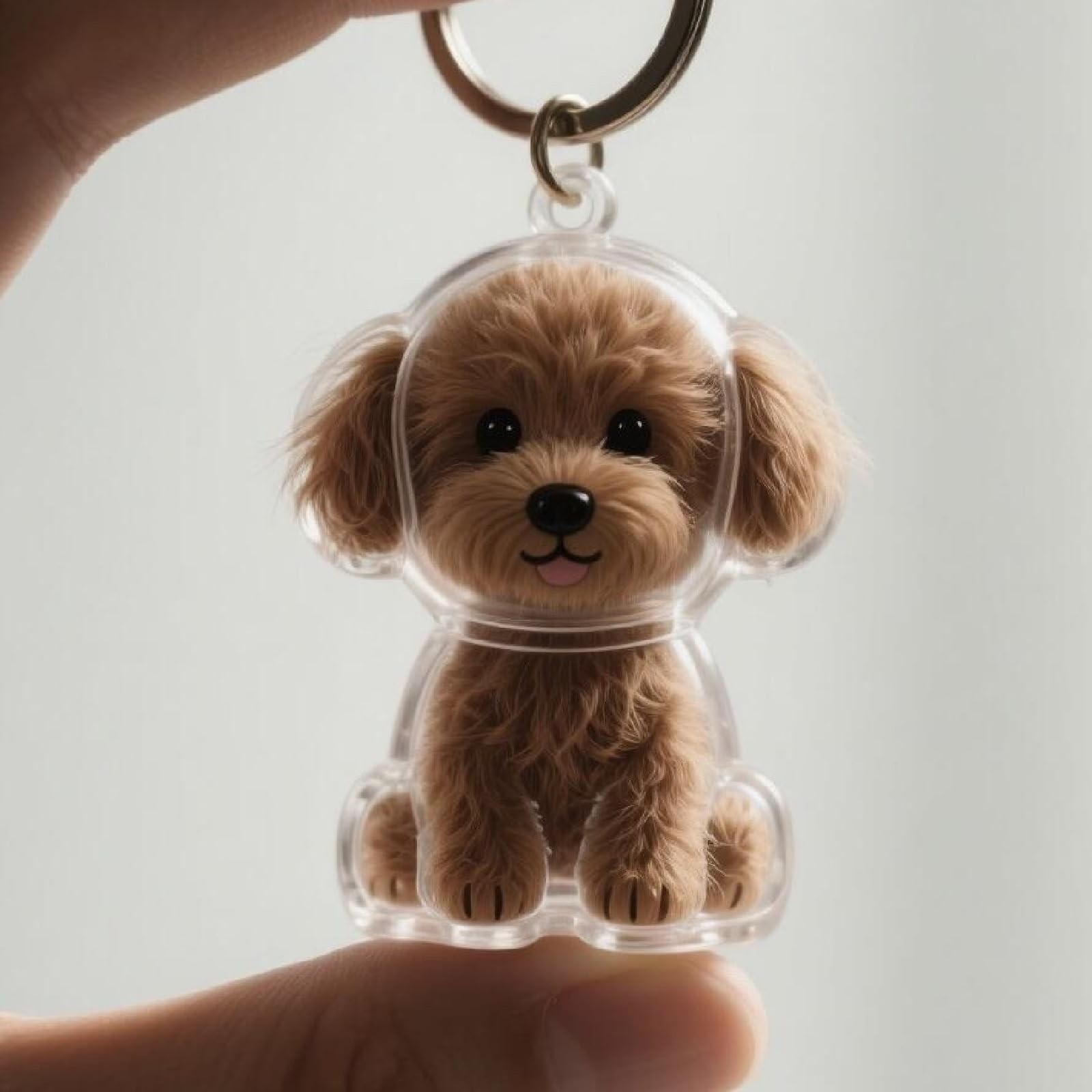 Dog Hair Collector Keychain Charm Memorial Storage ,Pet Hairs Keychain,Pet Fu…