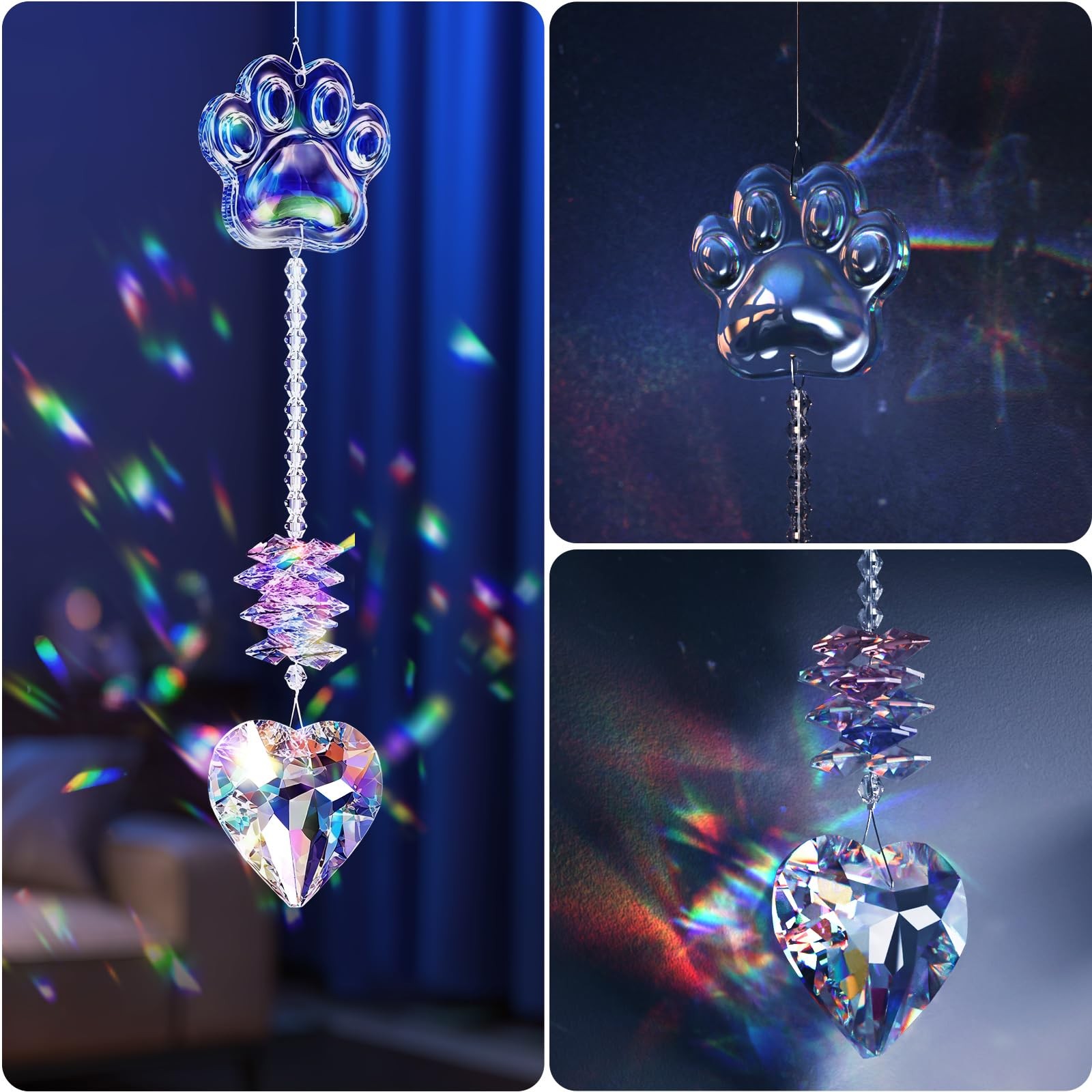 Dog Memorial Gifts for Loss of Dog, Pet Memorial Gifts for Dogs, Crystal Sunc…