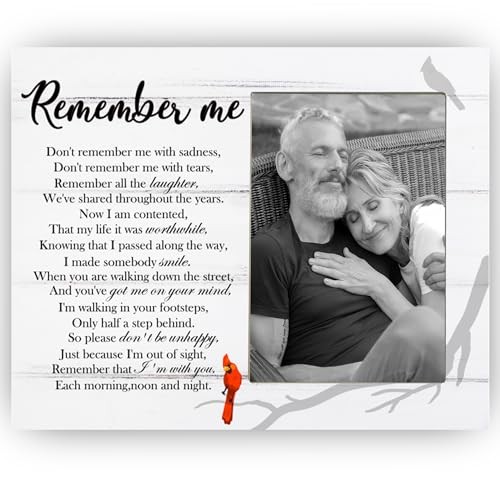 Remember Me Picture Frame, Memorial Frame Gift for Loss of Loved One, 8×10