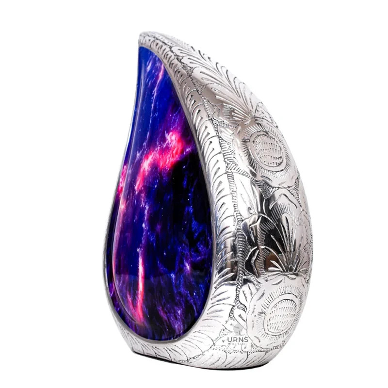 Cosmic Galaxy Teardrop Funeral Decorative Urn for Human Ashes Adult Female &Male