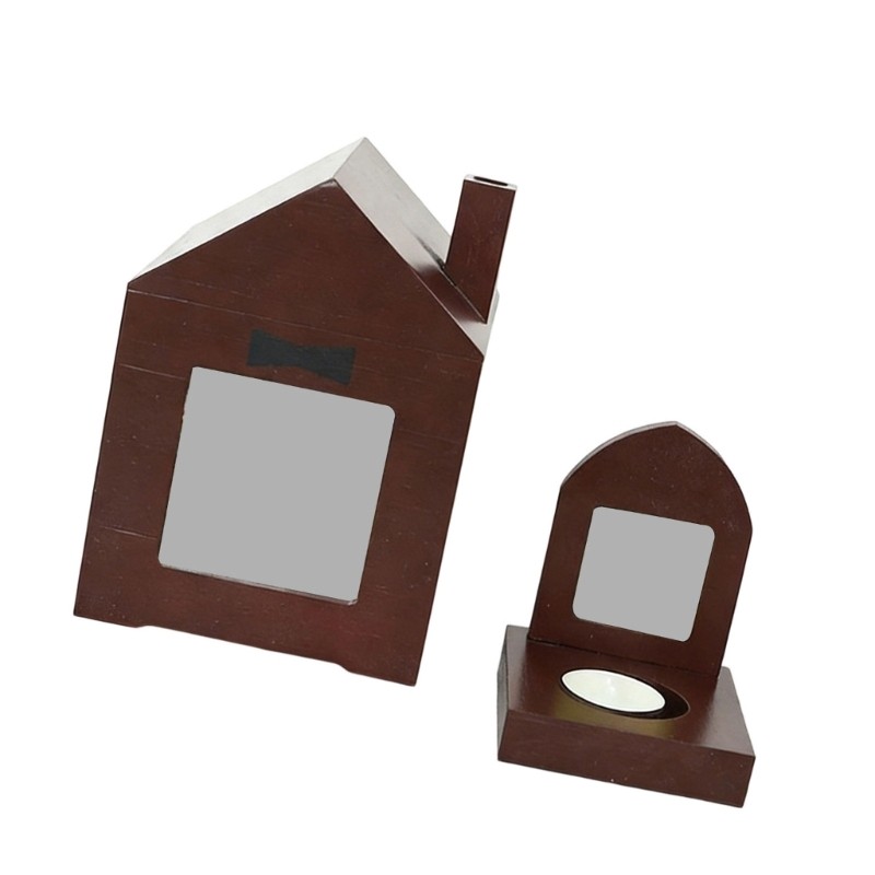 Natural Pet Memorial Box Dog Cats Urn For Storing Ashes Furs And Keepsakes