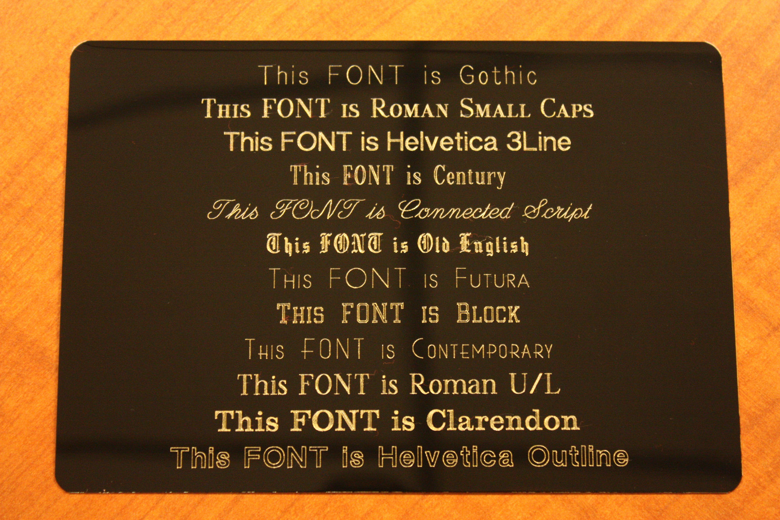 Custom Brass Engraved Name Plate for Wooden Urns or Pet Memorial