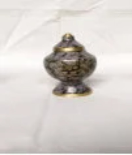 Handcrafted Beautiful URN FOR PET Gun Paint 5x5x7.5 cm ITC1030