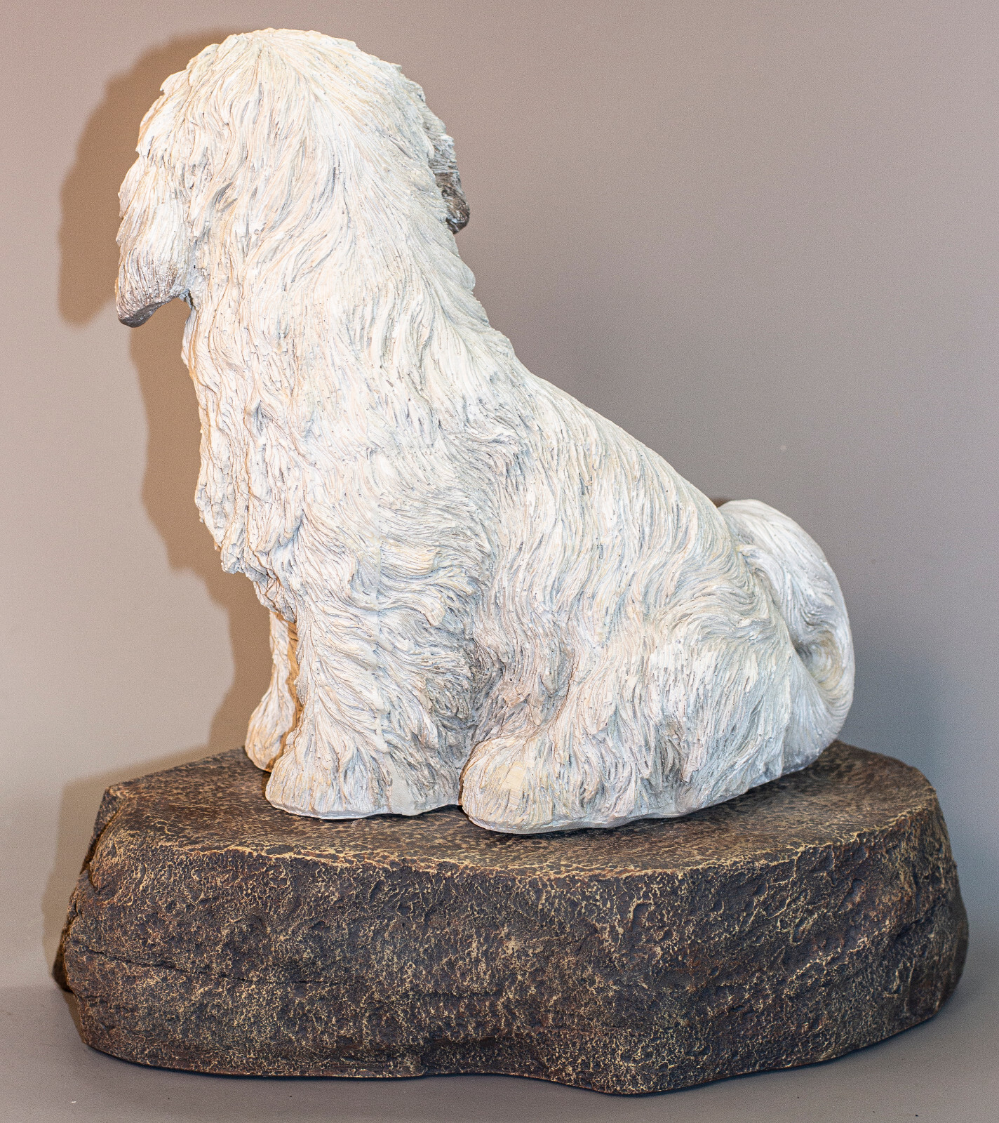 Lhasa Apso Cremation Urn Dog Memorial Stone Plaque Unique Statue Pet Grave Decor