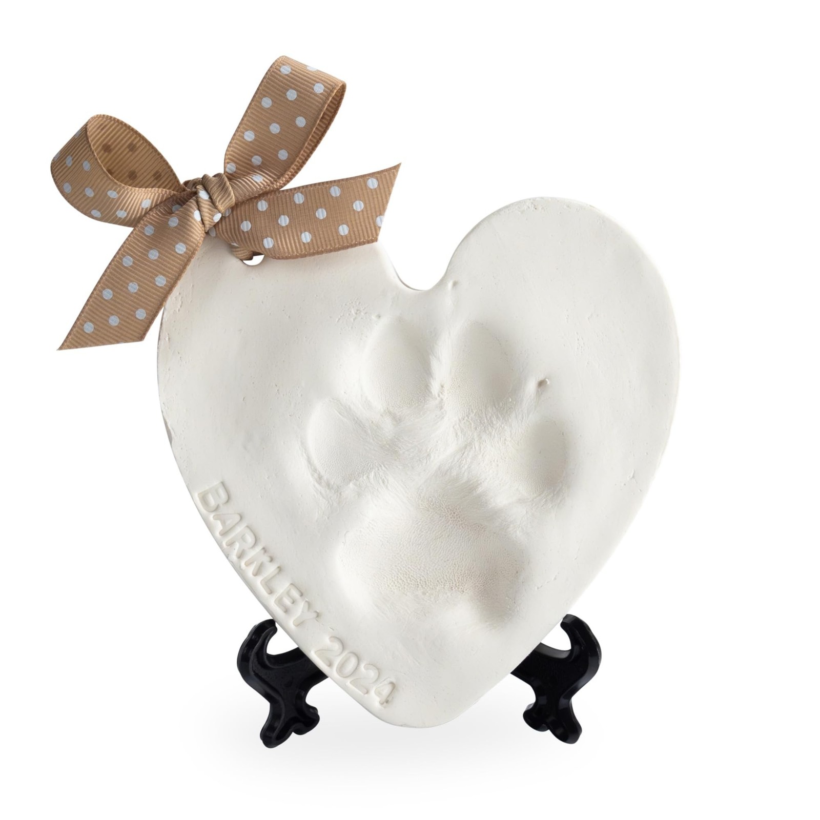 Pet Paw Print Impression Kit Makes (2) Dog Keepsake Ornaments, Inkless Paw Pr…