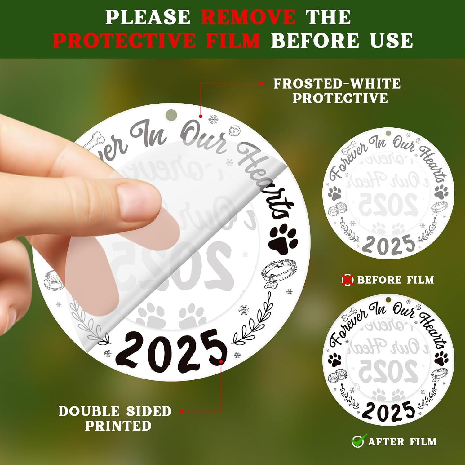Picture Frame Dog Memorial Christmas Ornaments 2025 – Dog Memorial Ornaments for
