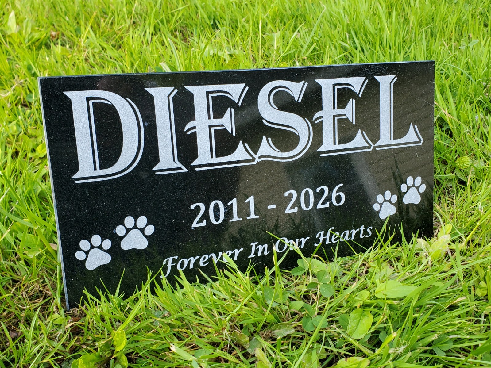 Pet Memorial Grave Stone Marker | Dog Cat Headstone Tombstone Pet Loss Gift t24