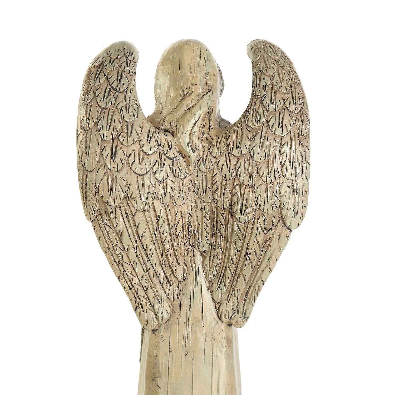 Memorial Angel Statue with Bird, Sympathy Gift for Loss of Loved One, 10 Inch…