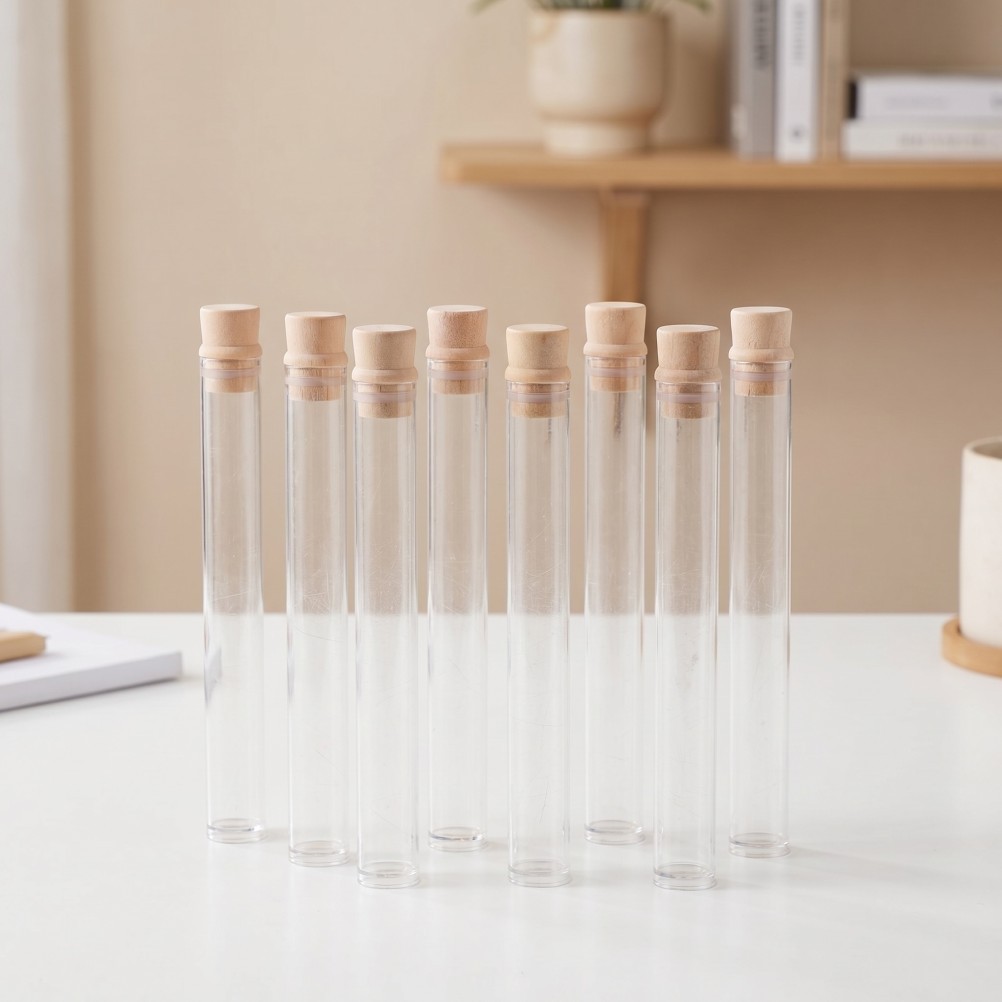 8Pcs Reusable Pet Hair Keepsake Bottles for Cats Transparent Pc Memorial Storage