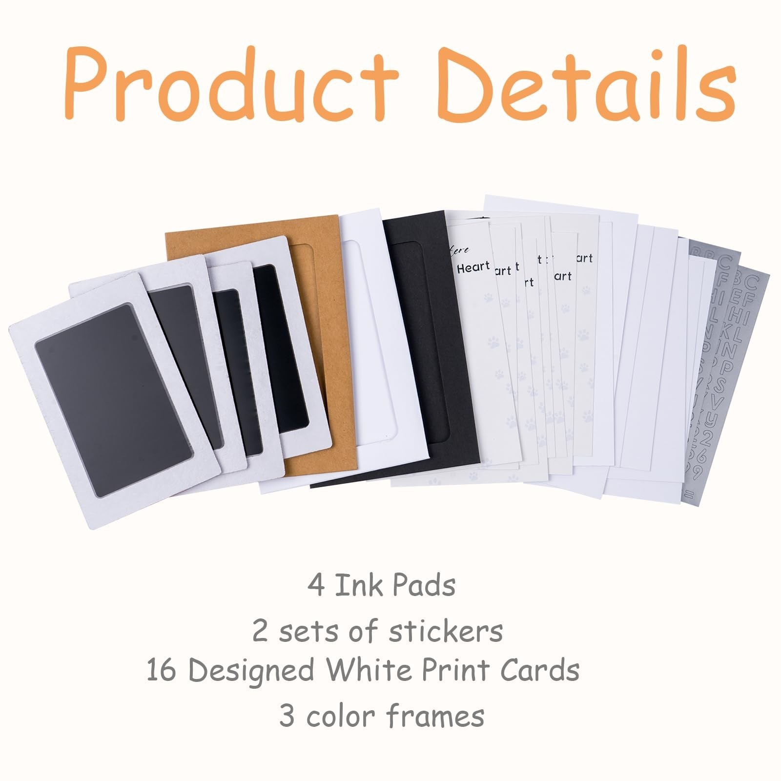 Inkless Paw Print Kit,Dog Paw Print Kit,Dog Nose Print Kit,Clean Touch Ink Pa…