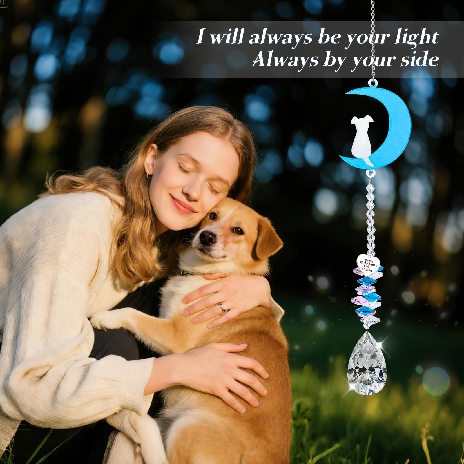 Loss of Dog Sympathy Gift, Memorial Sun Catcher for Loss of Dog, Crystal Pet …