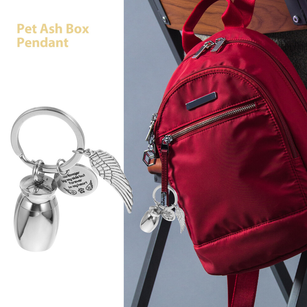 Mini Urn Memorial Keychain Small Cremation Urn Keepsake Keychain for Ashes