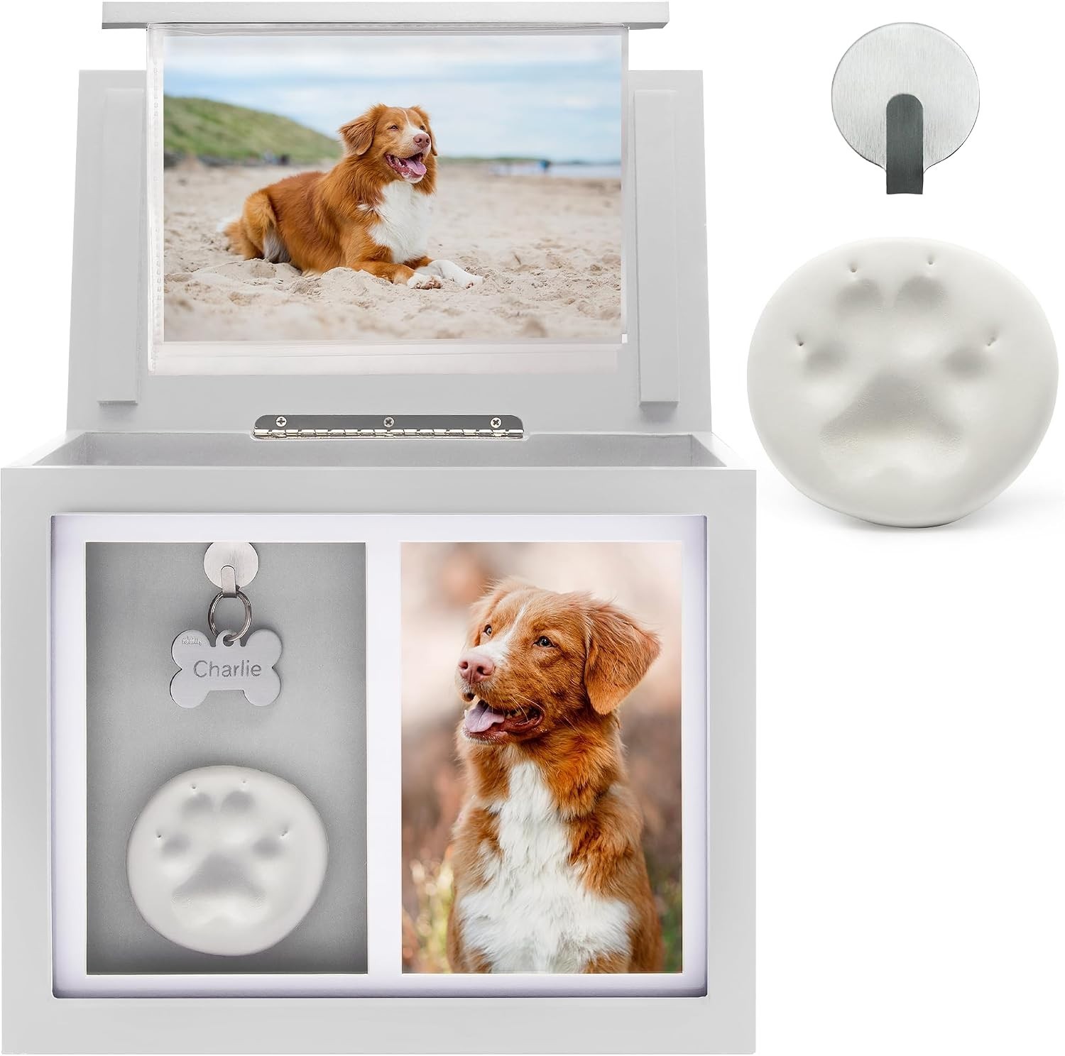 Pet Urns for Dogs – Dog Urns for Ashes, Suitable for All Pets – Includes Paw …