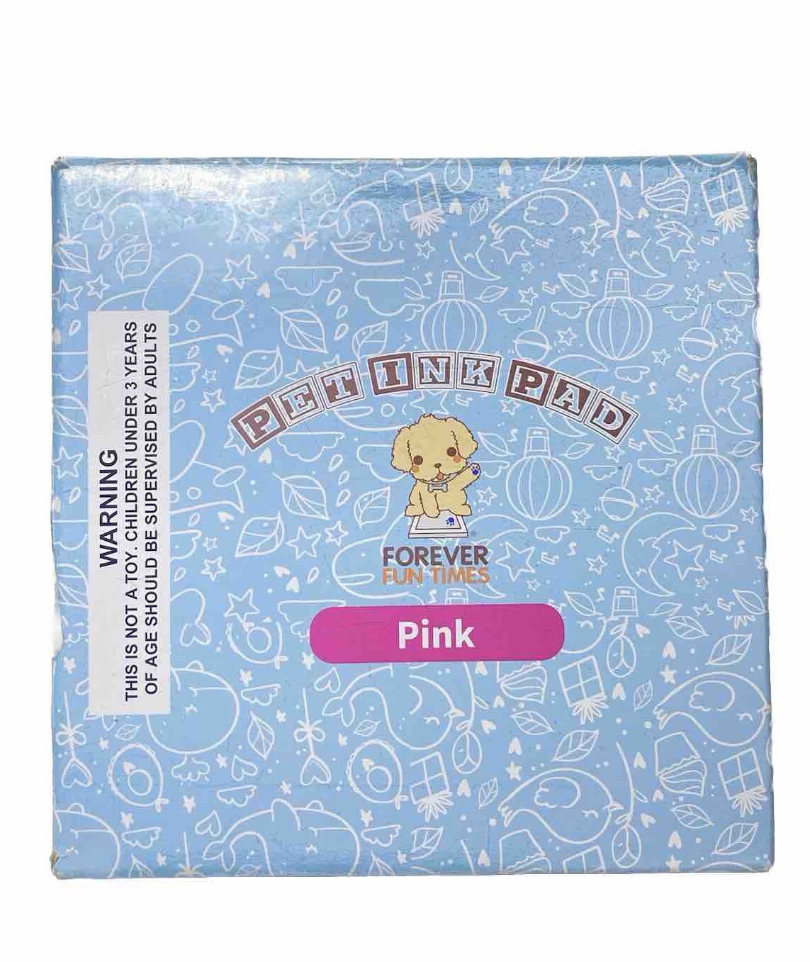 Pet Ink Pad Pink Ink For Dogs Paws Cats & Other Animals , Keepsake Paw Pad New