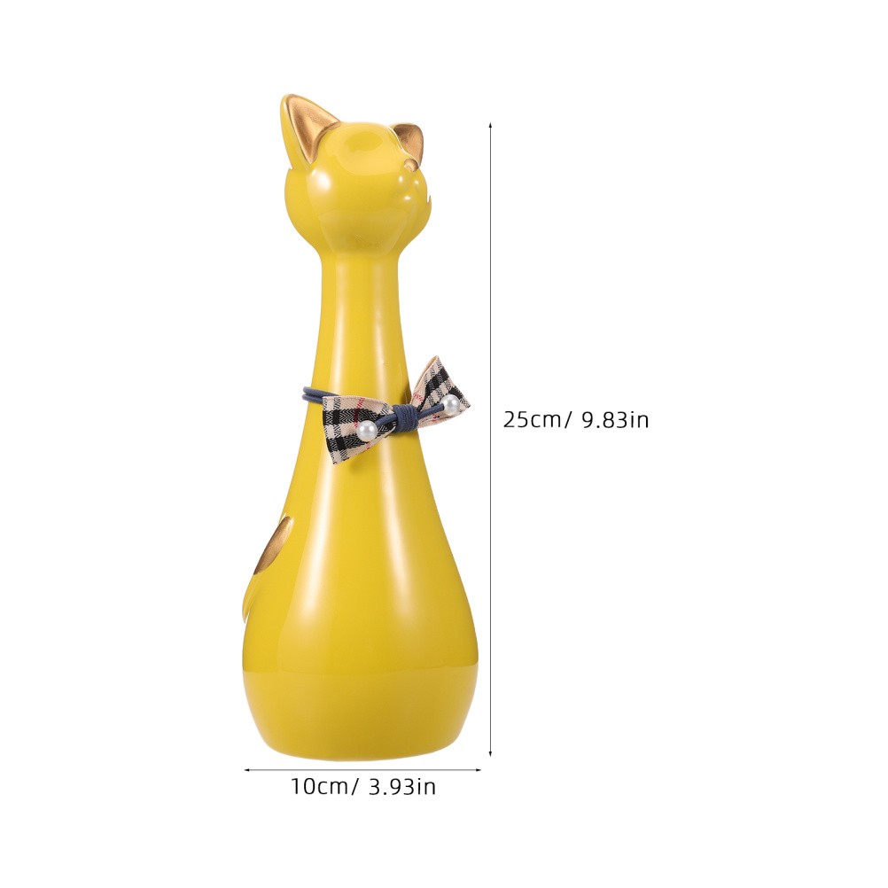 Yellow Ceramic Pet Memorial Urn Small Ashes Holder for Dog and Cat Tribute