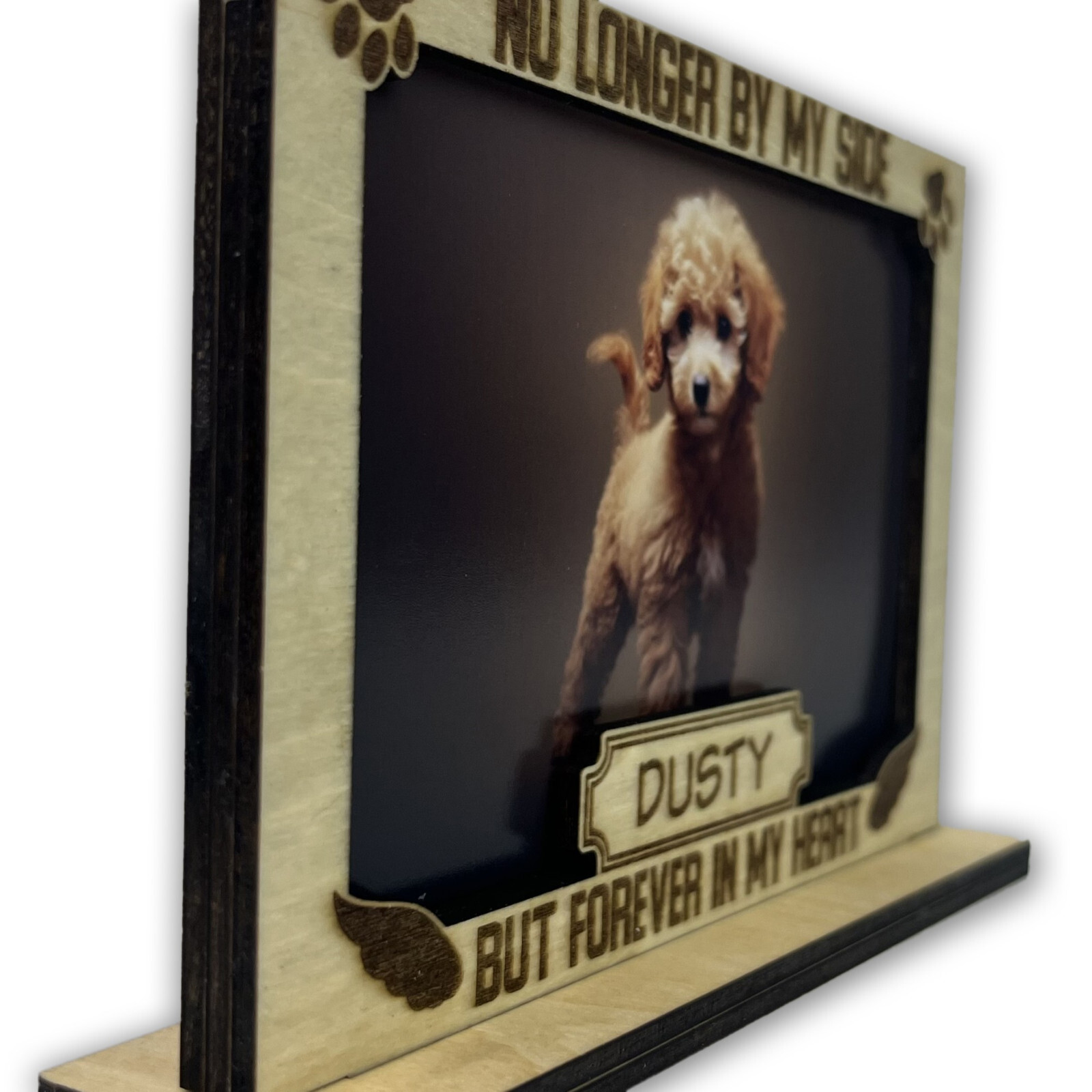 3D Personalized Pet Portrait, Dog Photo Frame, Memorial Gift, Dog Sympathy Gift