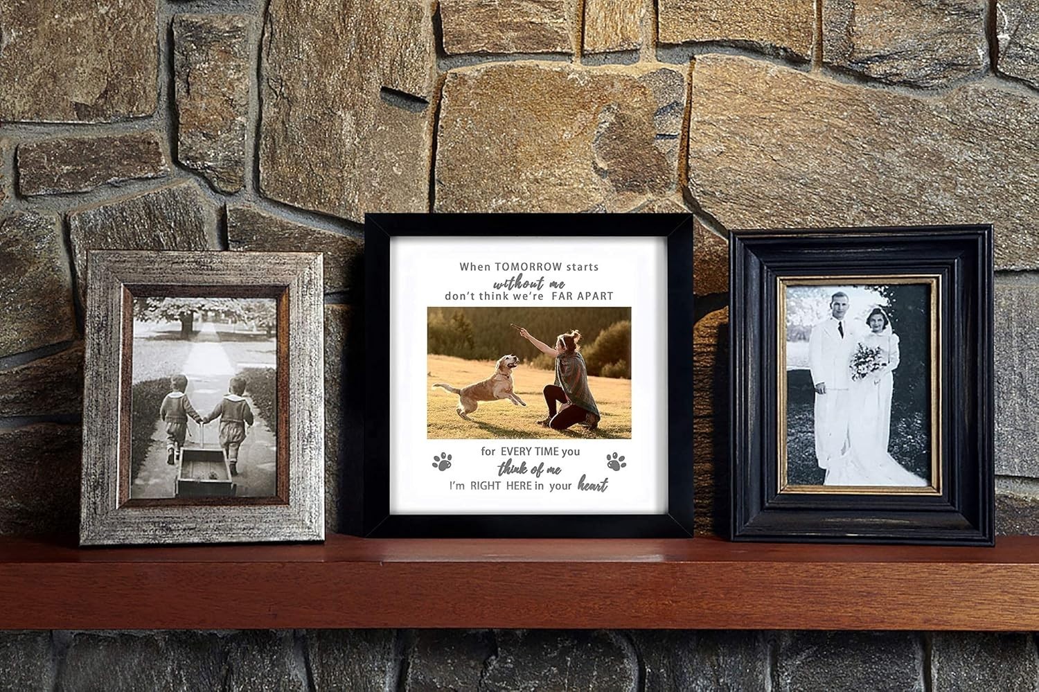 Pet Memorial Picture Frame, Sympathy Loss Gift, Dog Cat Remembrance Keepsake …