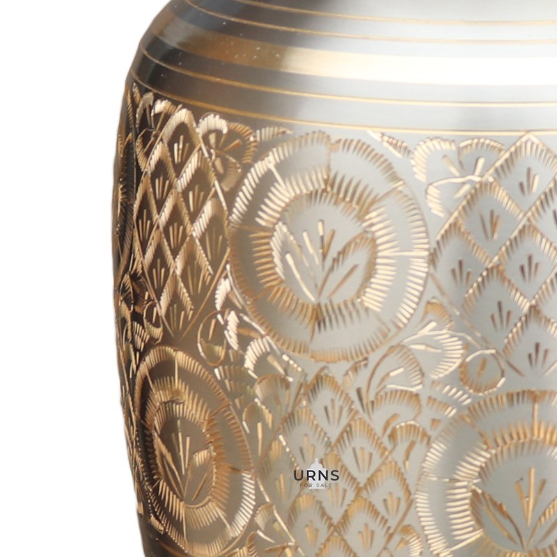 Vintage Golden Cremation Urn for Ashes Urn for Sale