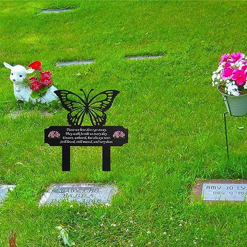 Butterfly Memorial Stake for Grave Decoration, Grave Markers testing Time