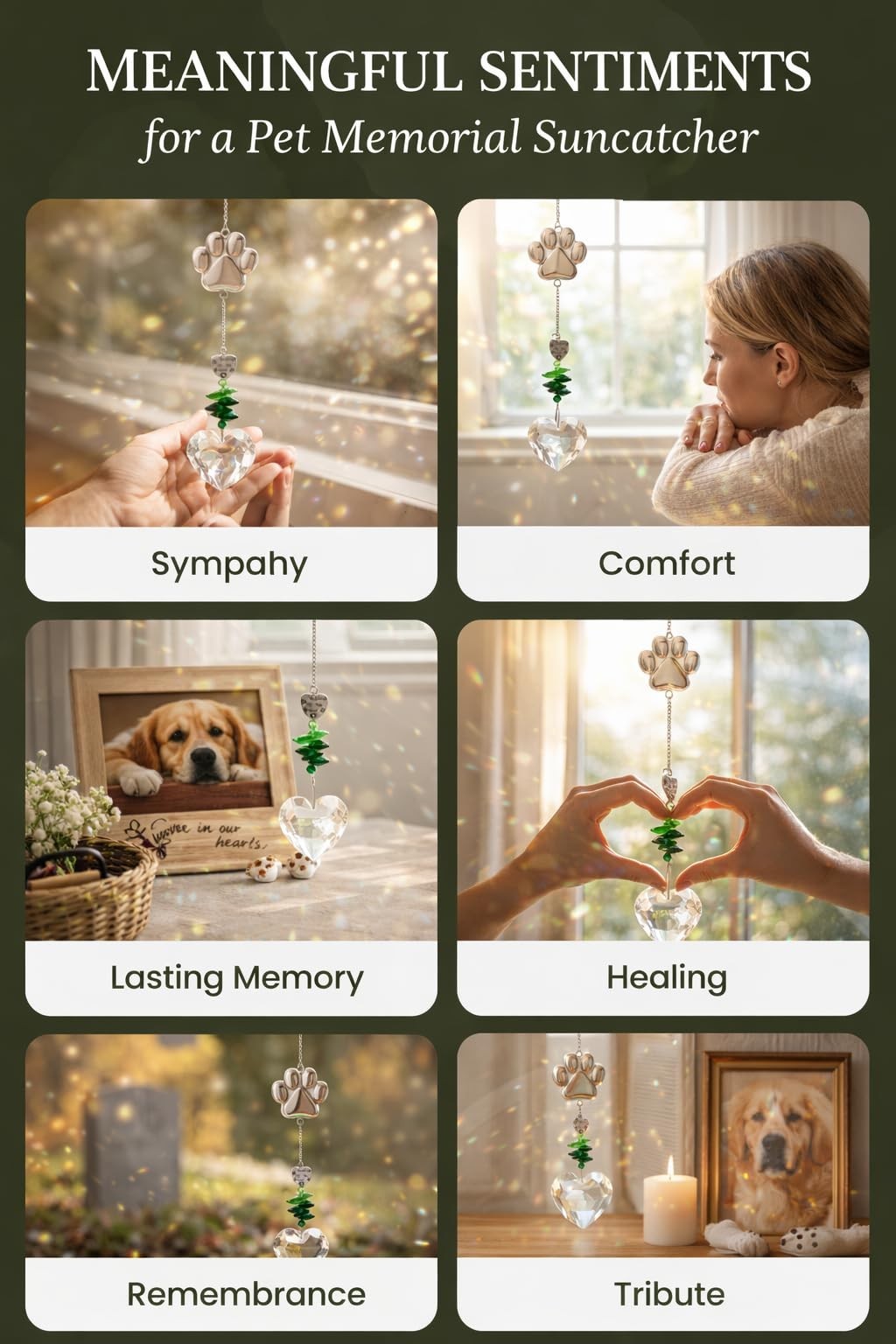 Pet Loss Sympathy Gift – Dog Memorial Keepsake, Pet Memorial Gifts for Dogs