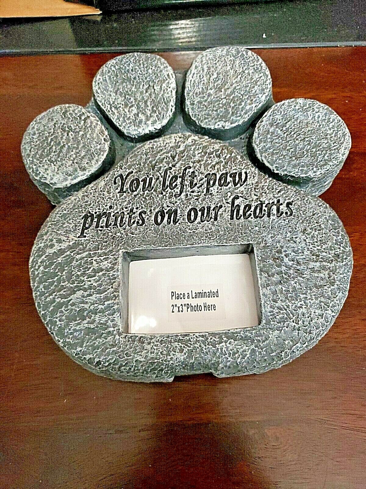 Barnyard Designs You Left Paw Prints On Our Hearts Paw Print Memorial Stone A8