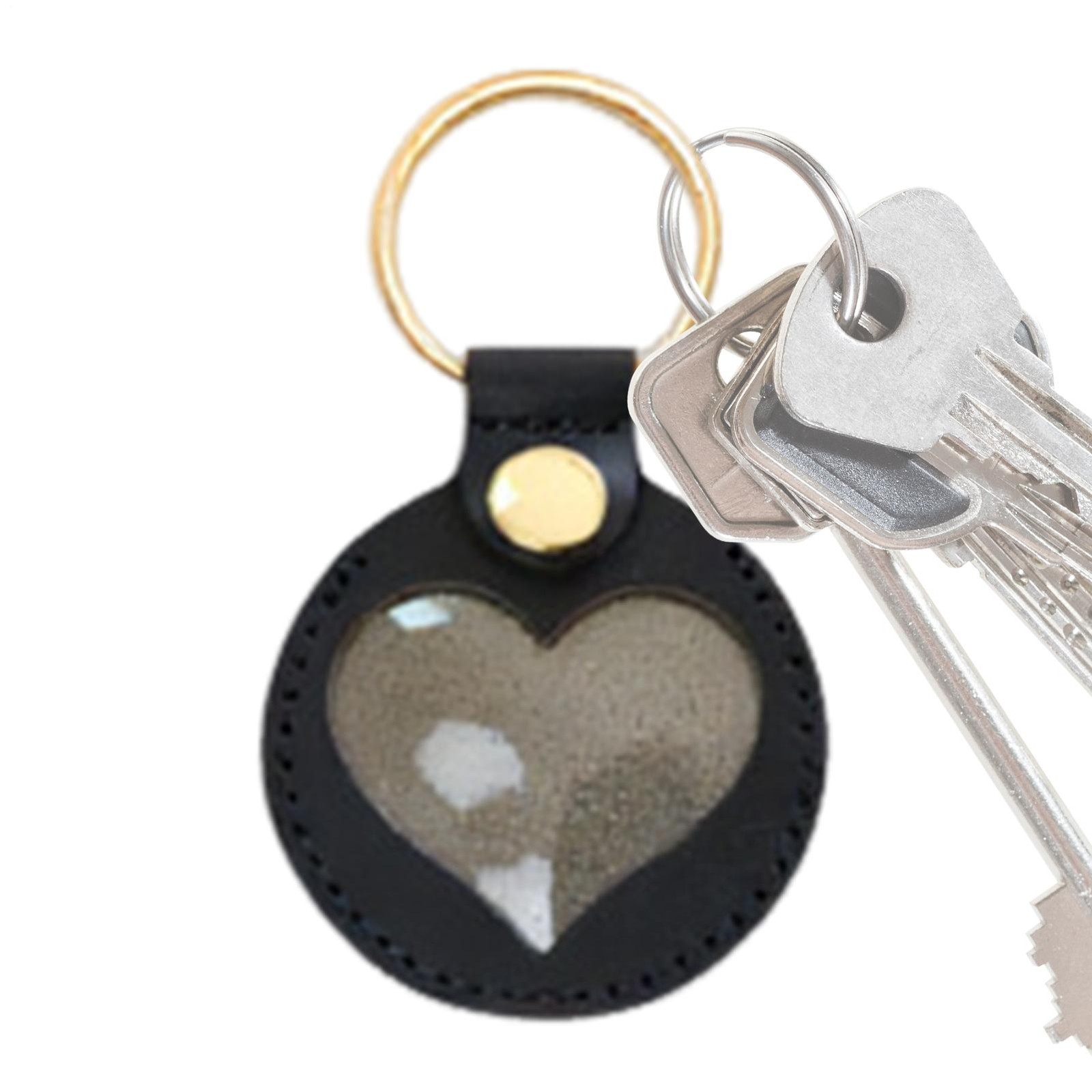 Keyring Pet Hair Storage Bag Cat Dog Hair Keepsake Pendant For Keychain