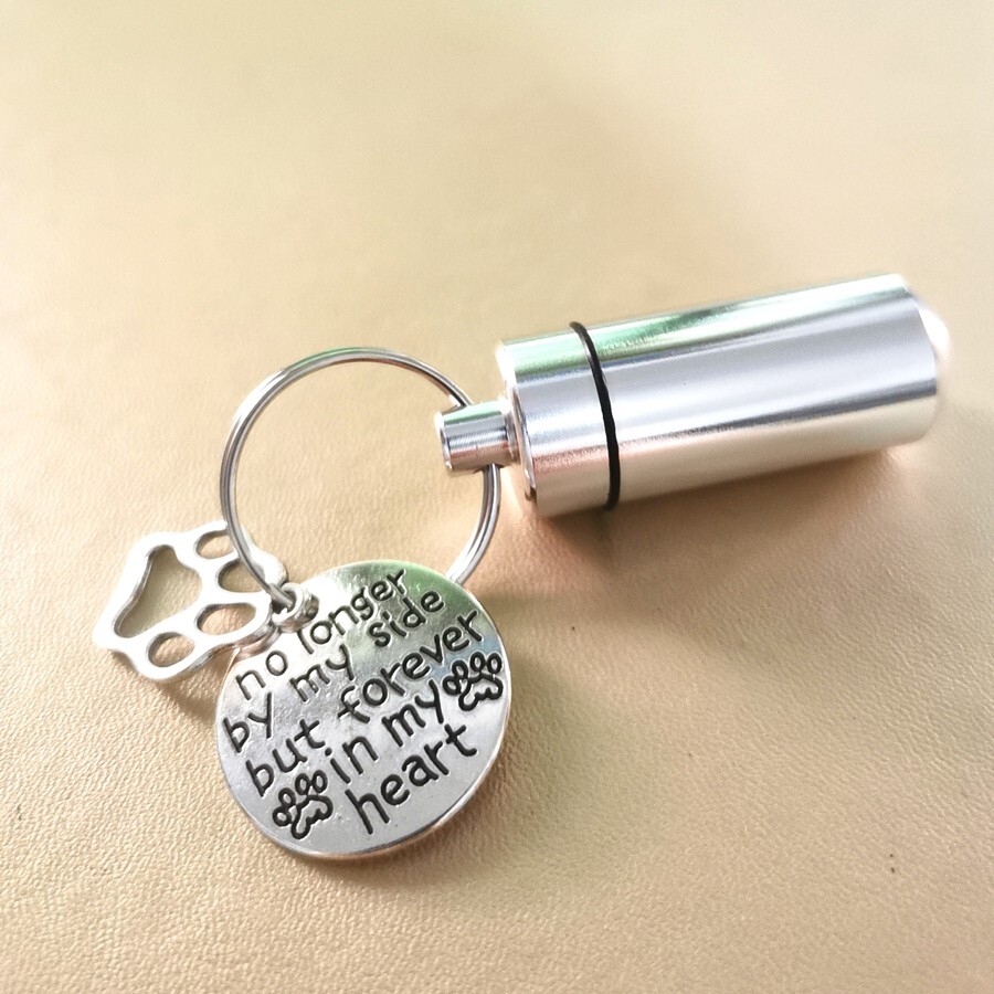 10 sets wholesale Pet Keepsake Urns urn Key Ring Cremation In Memory of My Dog