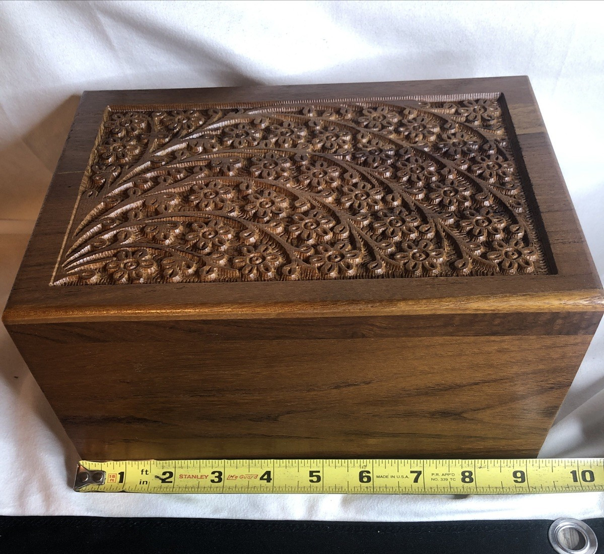 Wooden Urn Box for Human Ashes Cremation 6.5″x9″ Urn Box Decorative Urn Pet