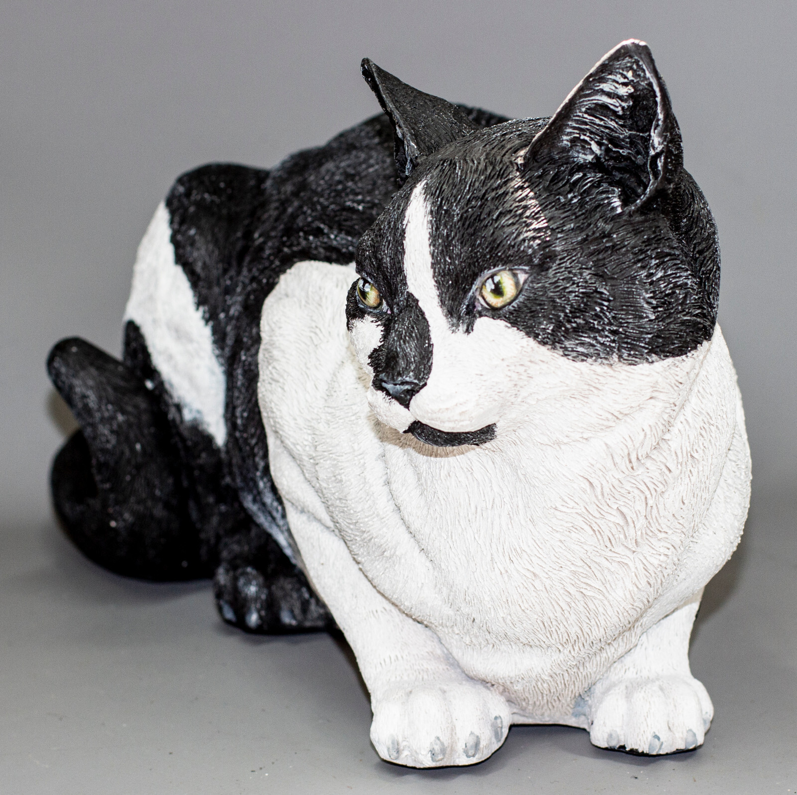 Unique Urn Tuxedo Cat Ashes Memorial Statue Pet Loss Animal Grave Decor Keepsake