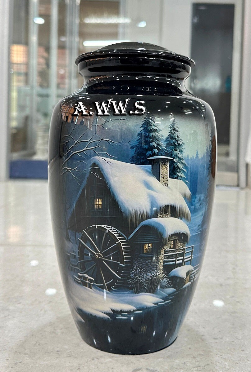 Memorials Cremation Urns for Human Beautiful Classic House Design Ashes Urn