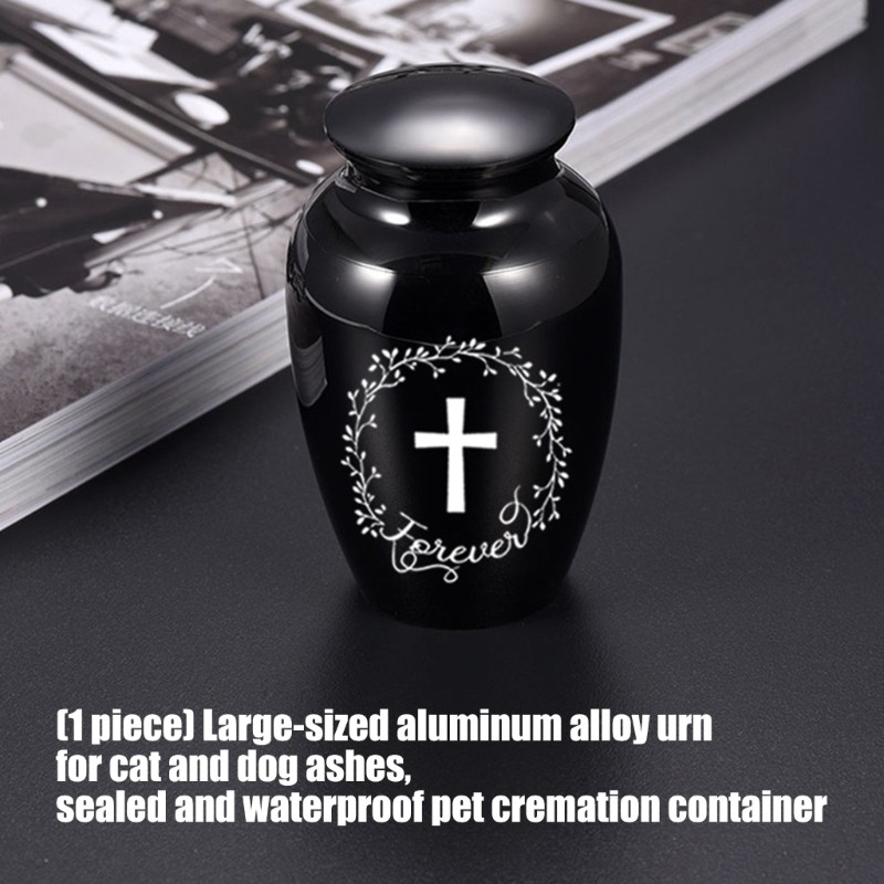 Aluminum Pet Cremation Urn Water Resistant Container for Cats or Dog Ashes