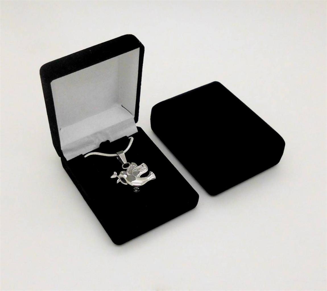 Christian Holy Spirit Peace Dove With Olive Branch Memorial Keepsake Urn Pendant
