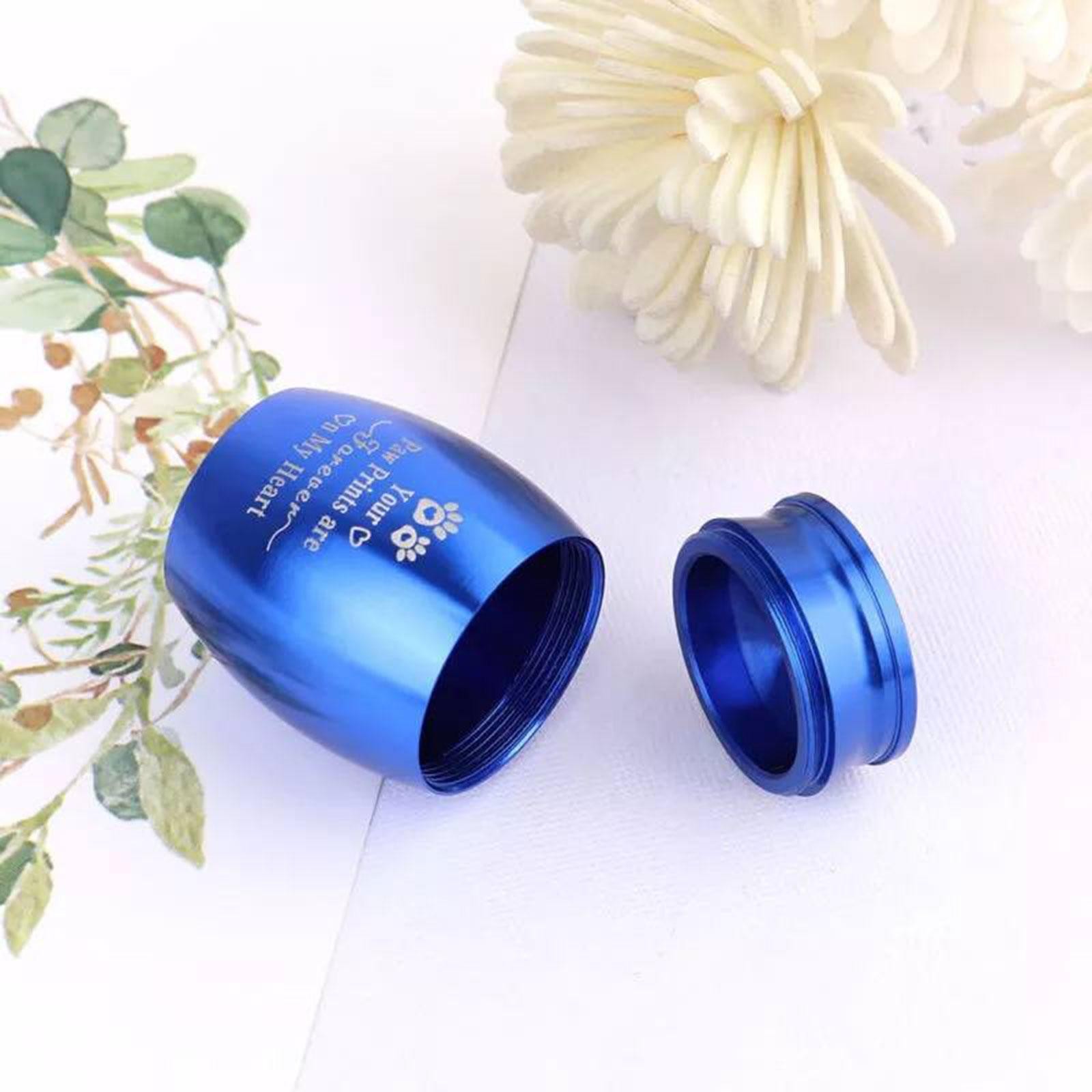 Pet Ash Urn Petite Dog Urn for Ash Souvenir Aluminum Alloy Container Cremation