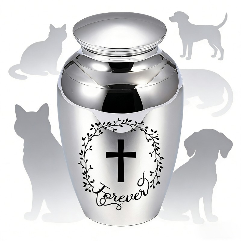 Aluminum Pet Cremation Urn Water Resistant Container for Cats or Dog Ashes