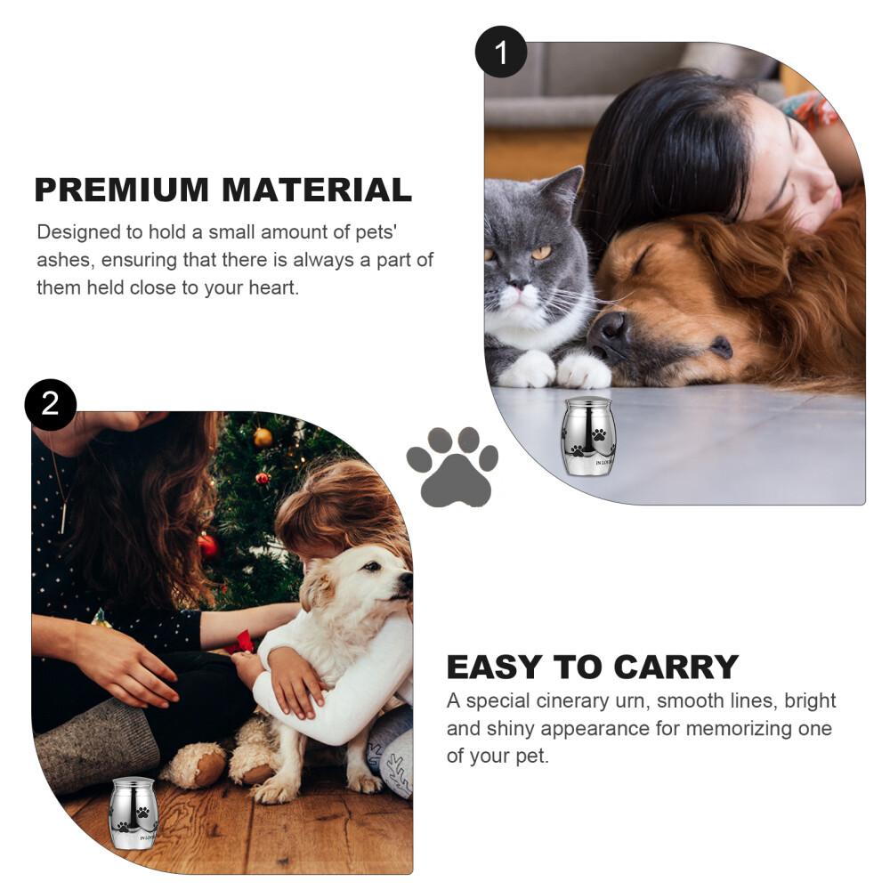 1PC Stainless Steel Dog Urns Large Dog urns Pet Urns for Cats Small Dog Urns