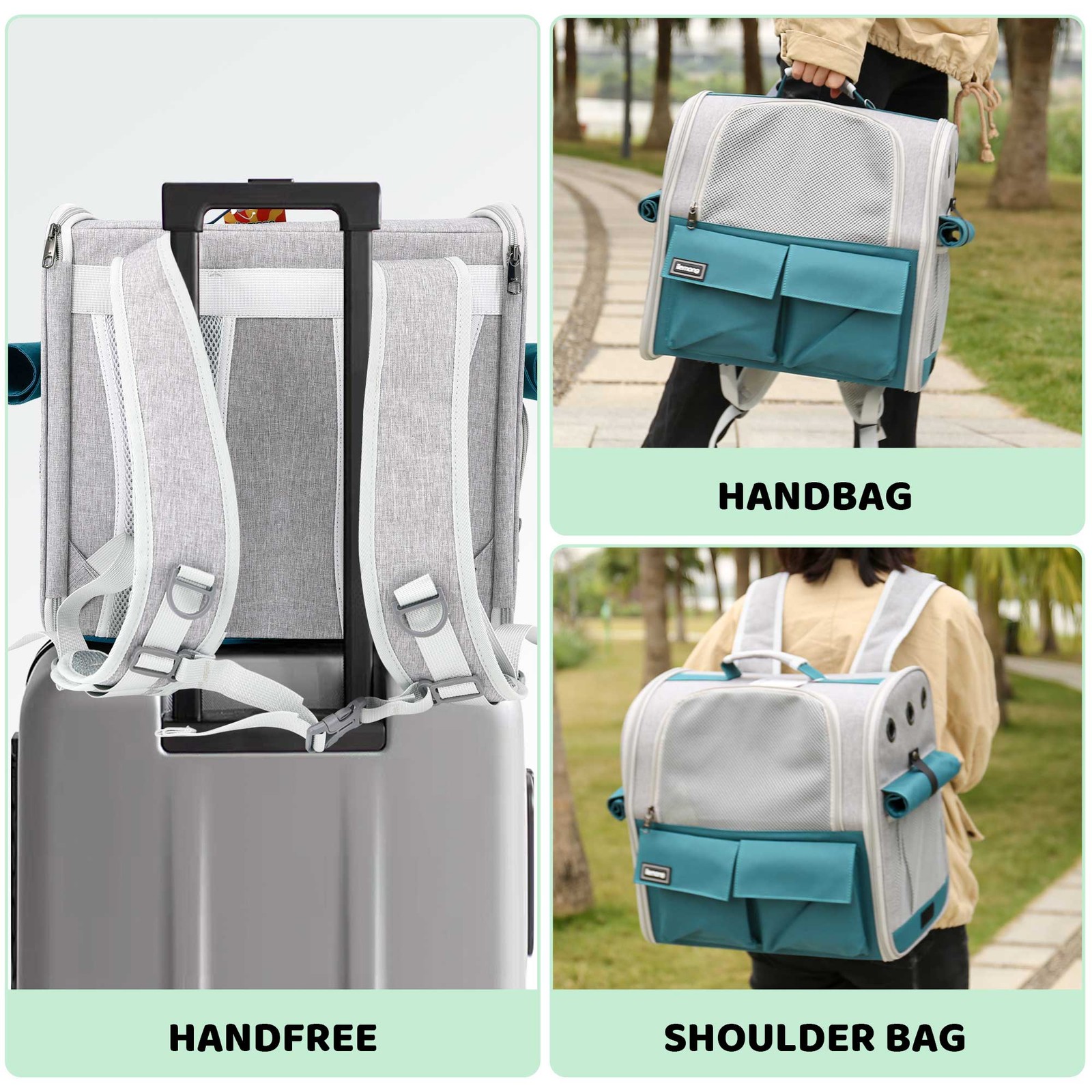 Stylish And Spacious Foldable Soft Pet Carrier For Dogs And Cats